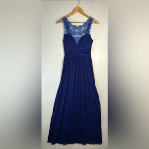 Tawny • Royal blue mermaid lace prom dress • Medium